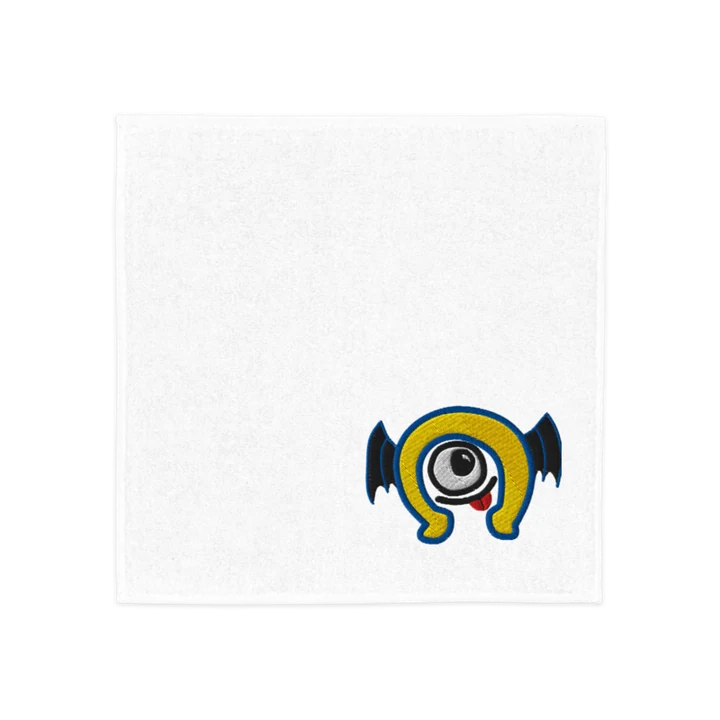 Aceserver アルファくん 刺繍ハンカチタオル（ホワイト）の商品化イメージ