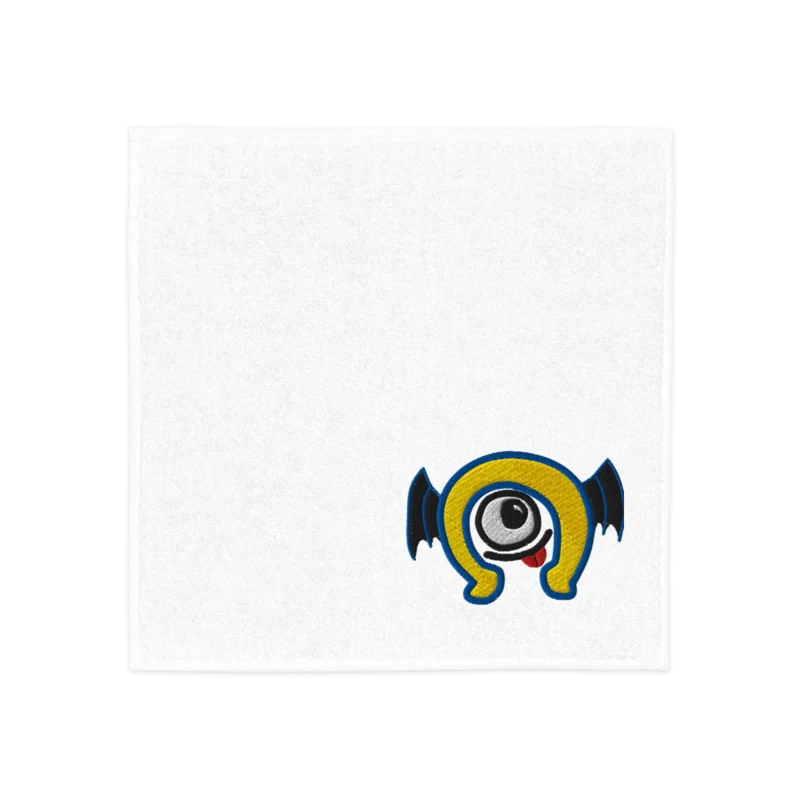 Aceserver アルファくん 刺繍ハンカチタオル(ホワイト)の商品化イメージ
