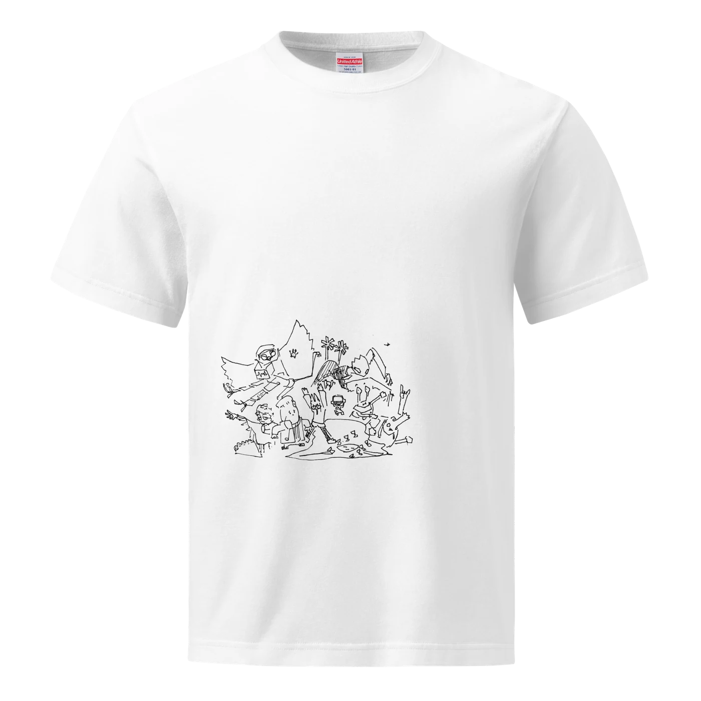 Hatt 私が作りました!! ハイクオリティTシャツ（ホワイト）の商品化イメージ