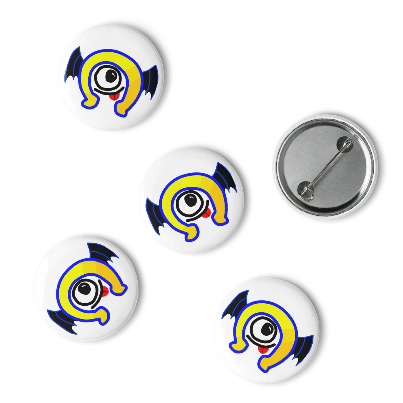 Aceserver アルファくん 缶バッジセット(ホワイト)の商品化イメージ